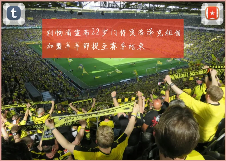 利物浦宣布22岁门将莫洛泽克租借加盟辛辛那提至赛季结束